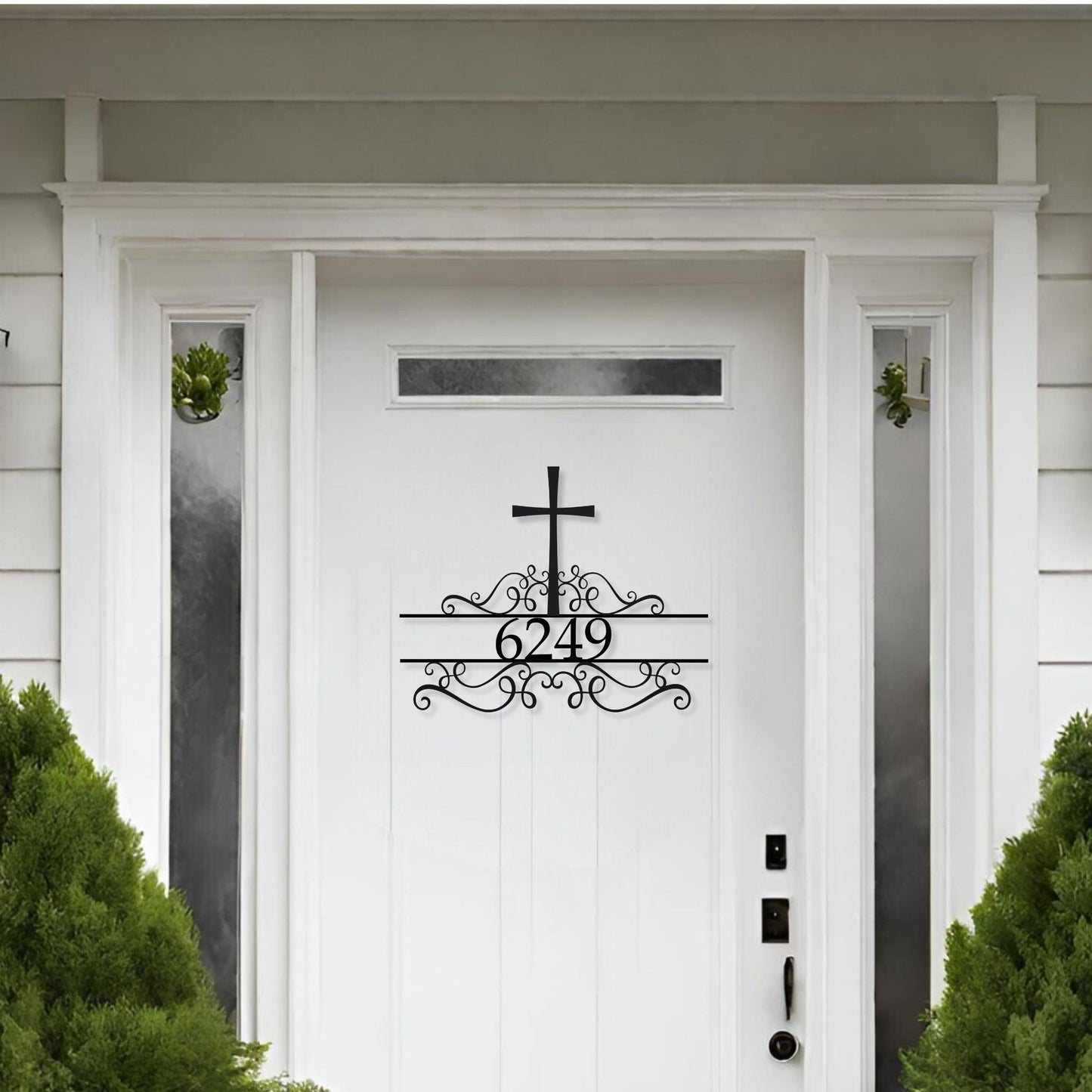 Spiritual Elegance Name/House Number Metal Wall Art