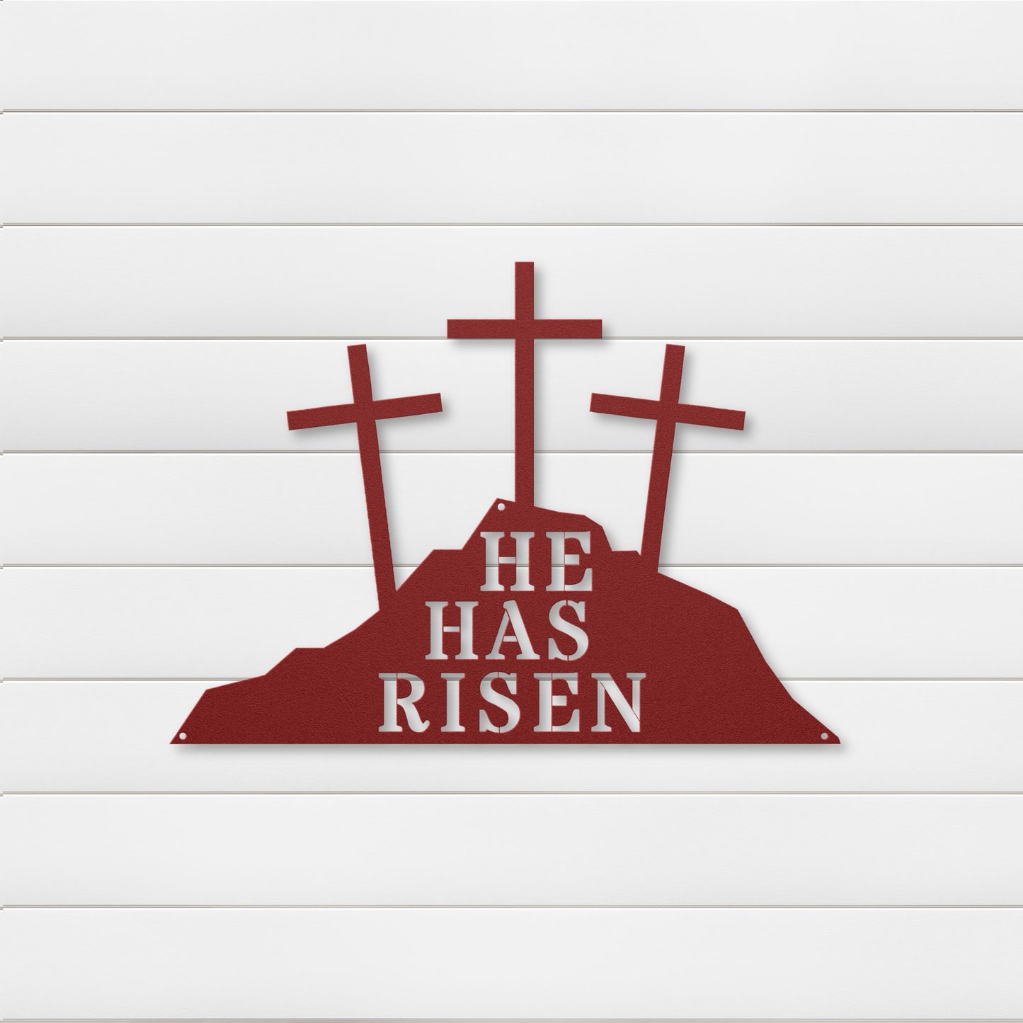 He Has Risen Metal Wall Art