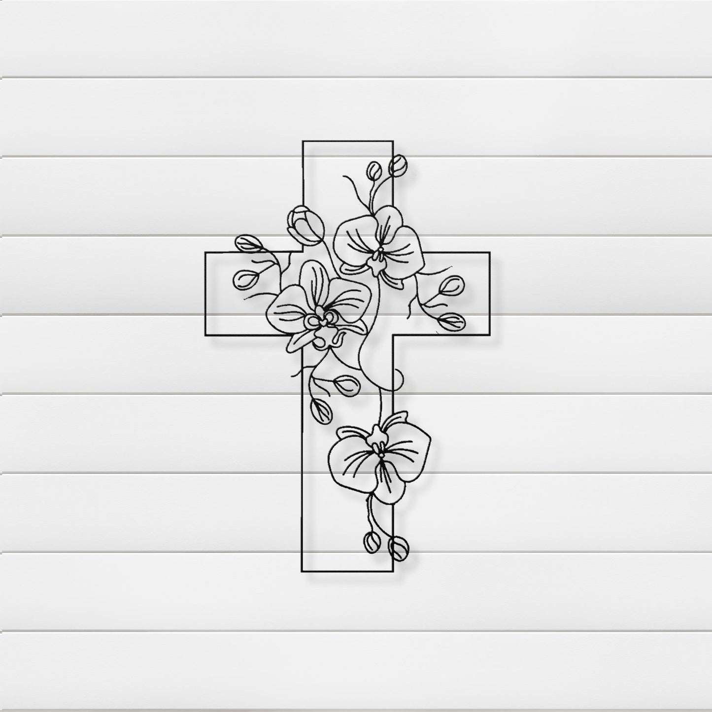 Blooming Faith Metal Wall Art