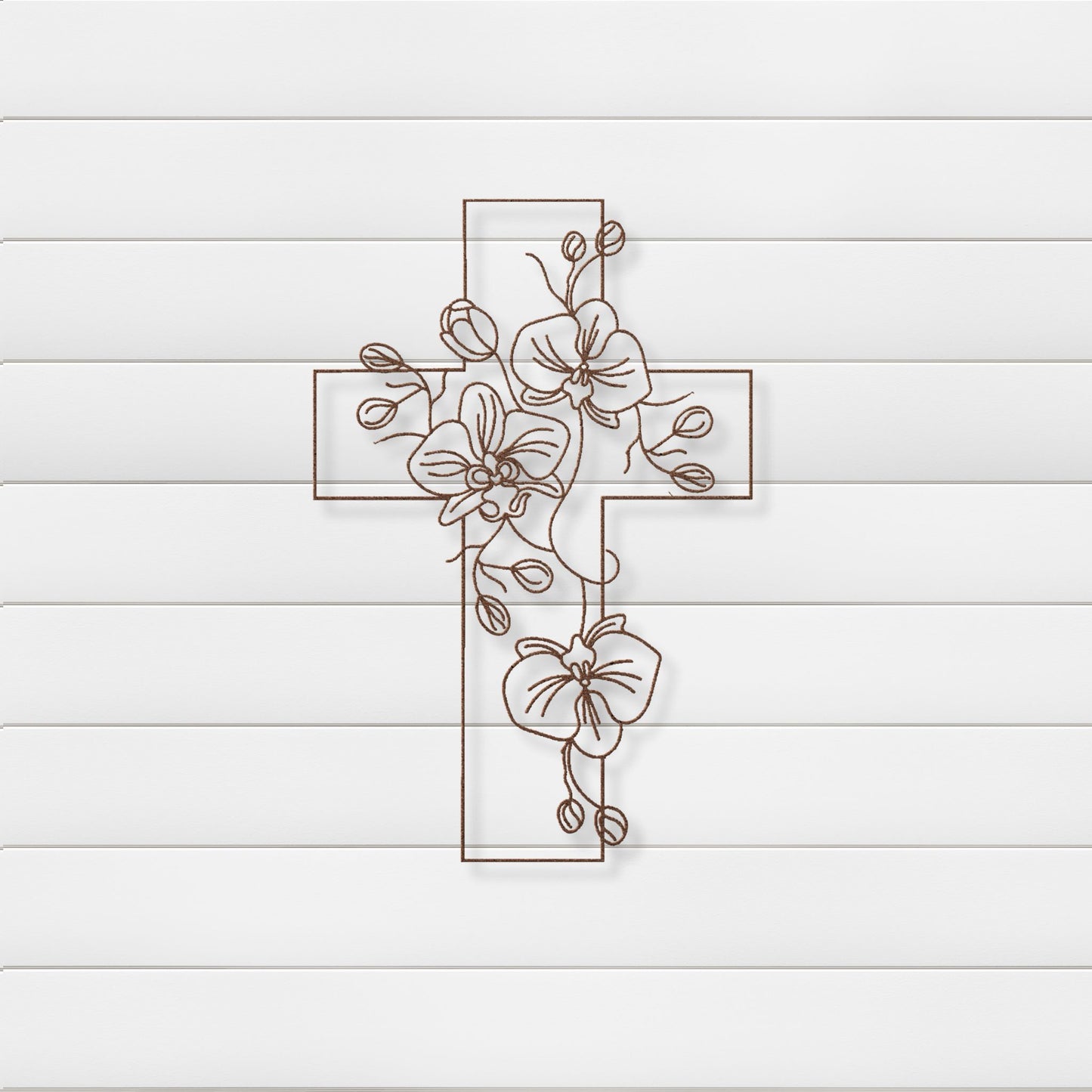 Blooming Faith Metal Wall Art