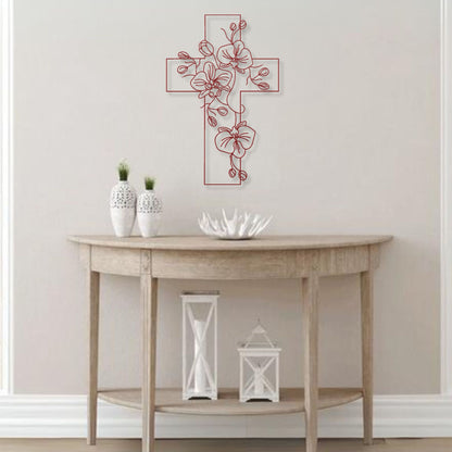 Blooming Faith Metal Wall Art