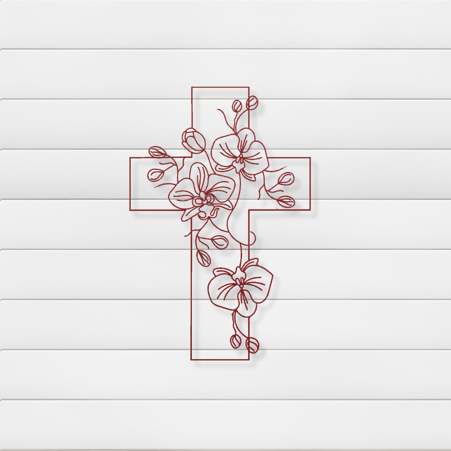 Blooming Faith Metal Wall Art